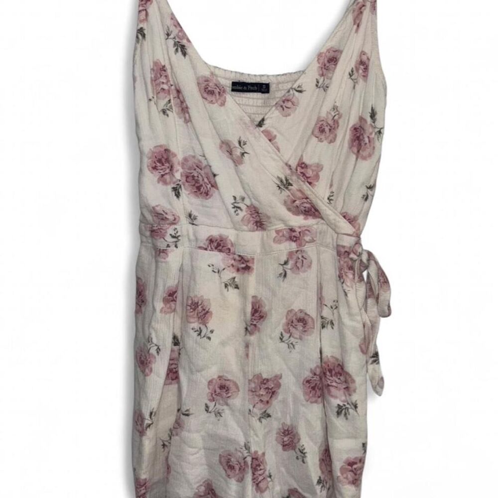 Abercrombie-fitch Women's Pink and Cream Playsuit-romper